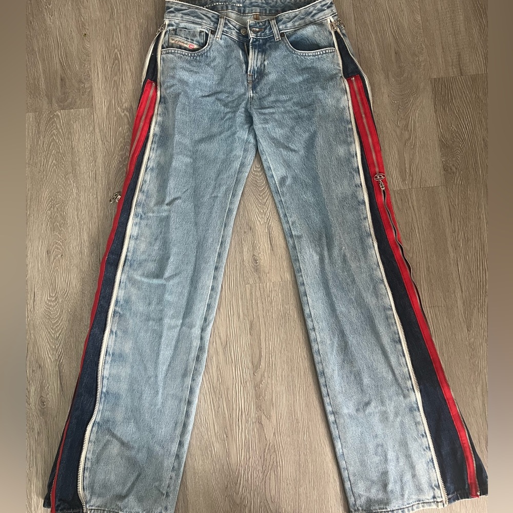 Diesel Wide Leg Jeans